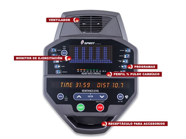 ELÍPTICA SPIRIT FITNESS CE800 - Imagen 4